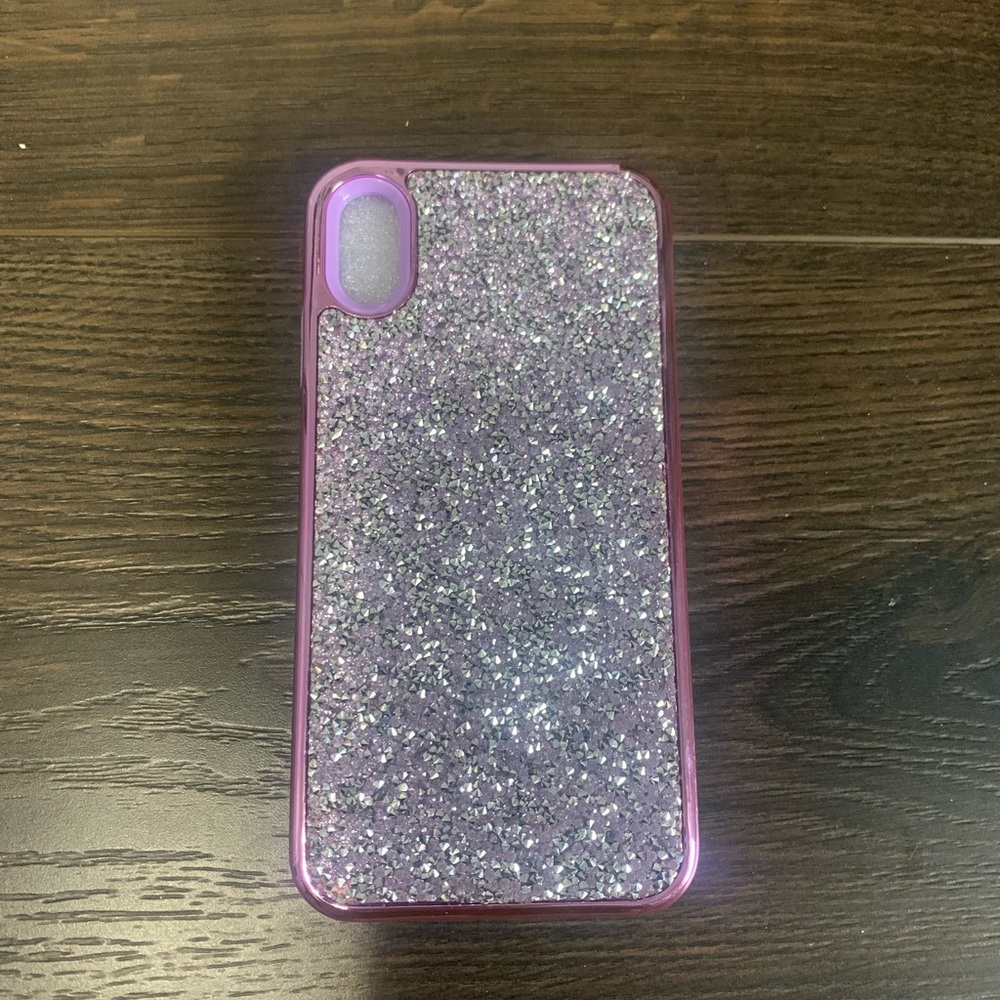 Casely Purple Sparkle Rhinestone iPhone XS Max Case - brand new